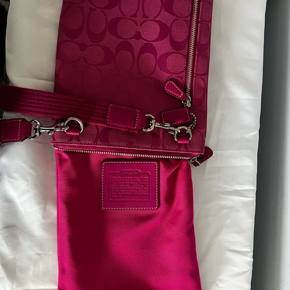 Coach Pink Signature Crossbody Bag - Picture 8 of 8